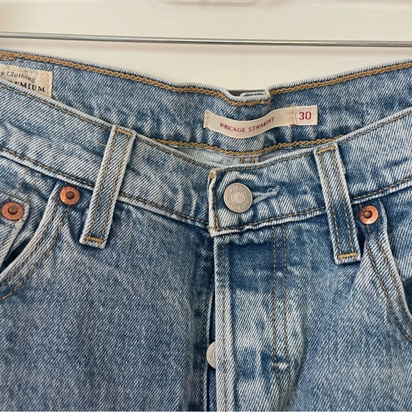 RIBCAGE STRAIGHT ANKLE WOMEN'S JEANS, sz 30 - Picture 10 of 10